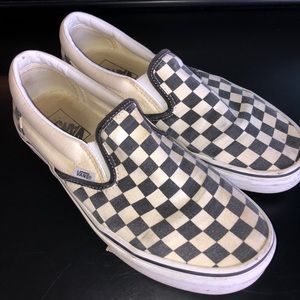 Black and white checkered vans